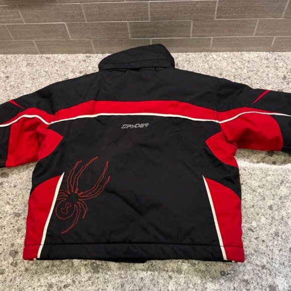 Boys/Kids Spyder Brand Winter Insulated Black and Red Ski/Snow Jacket-Size 4 - Picture 8 of 10